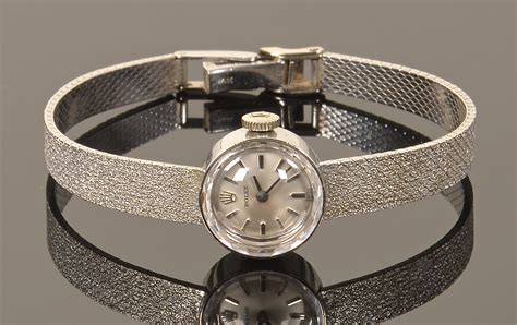 1950 lady rolex white gold diamonds|vintage ladies rolex.